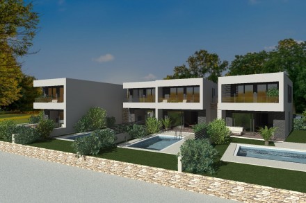 MODERNES REIHENHAUS MIT SCHWIMMBAD