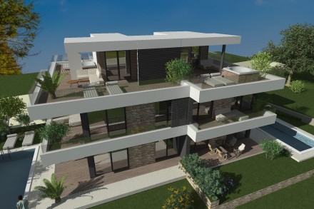 Stan na I. katu sa krovnom terasom, Vabriga ( S4 )