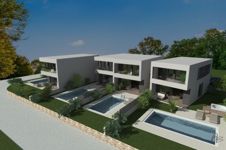 MODERNES REIHENHAUS MIT SCHWIMMBAD